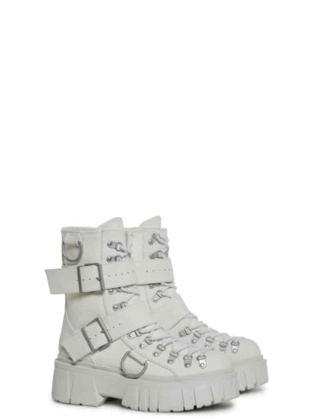 Dolls Kill Low Traitor Boots White Size 6